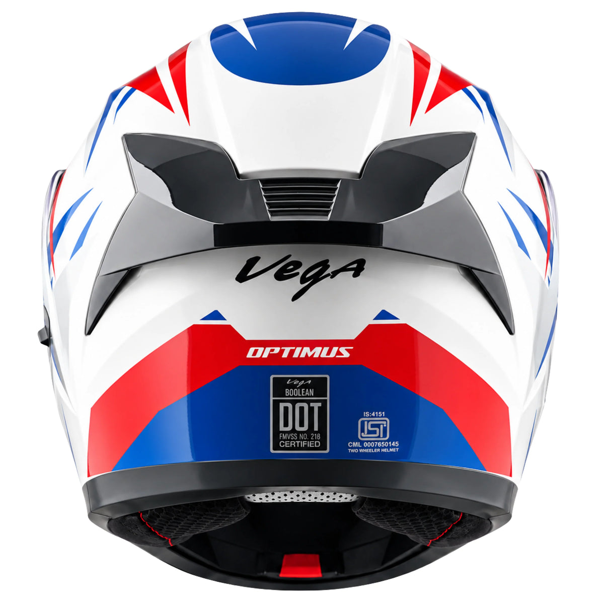 Vega Boolean Optimus Flip-up Helmet with spoiler