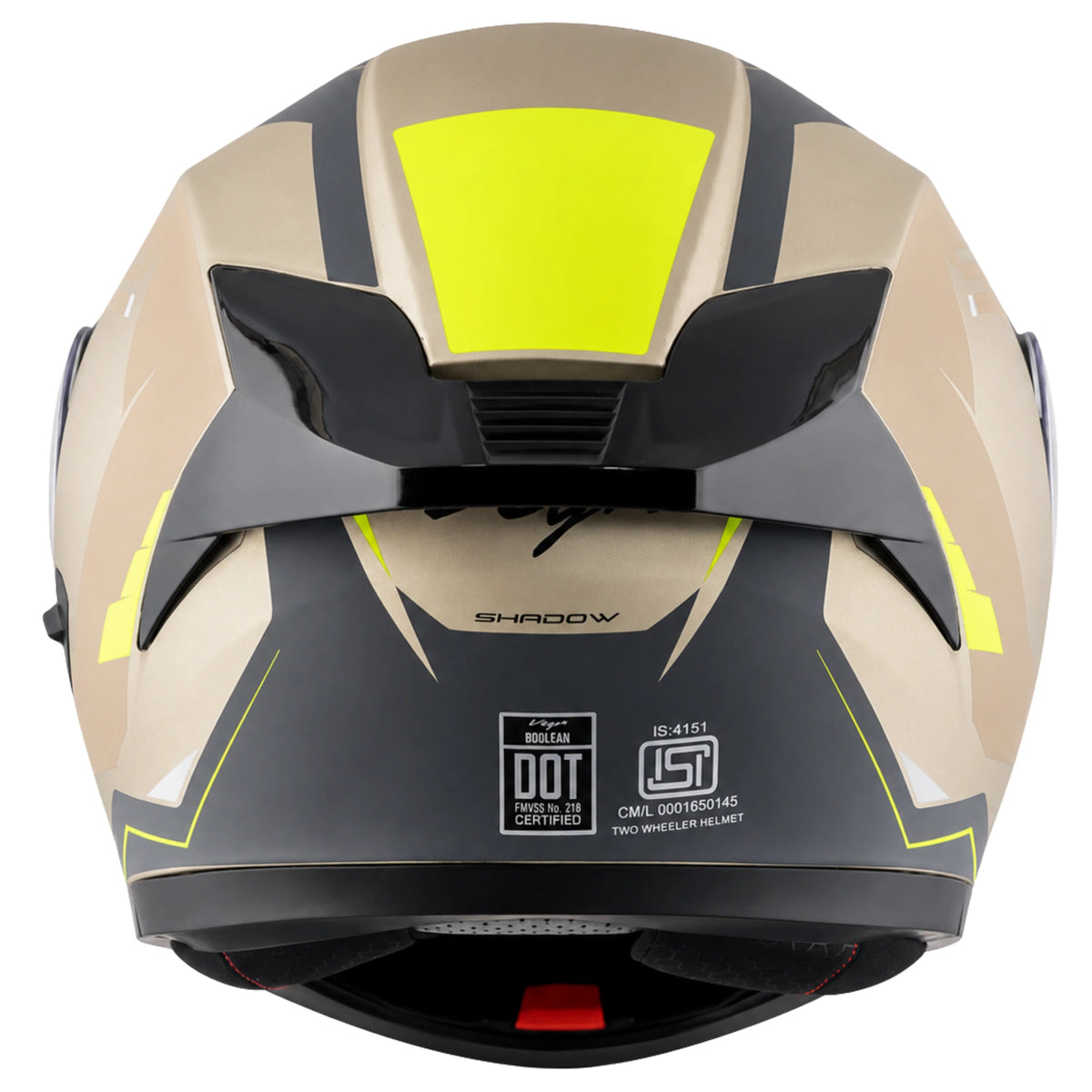 Vega Boolean Shadow Flip up Helmet with spoiler