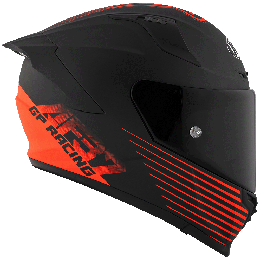 KYT Striker AF37 Livery Matt Black Red