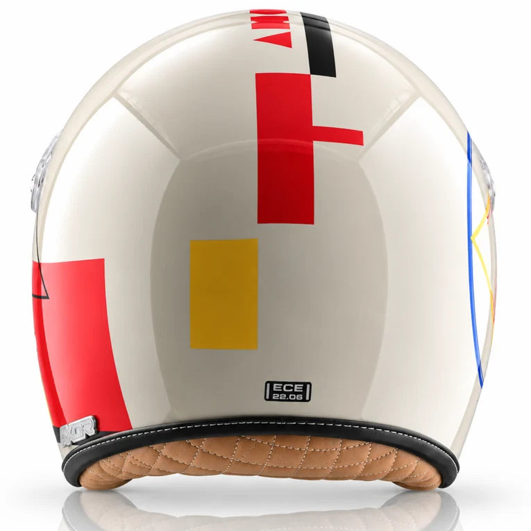 Retro Jet Geometric Open Face Helmet