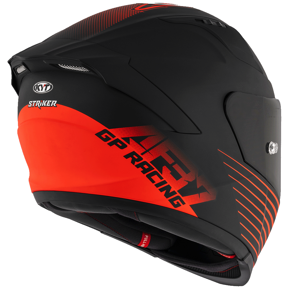 KYT Striker AF37 Livery Matt Black Red