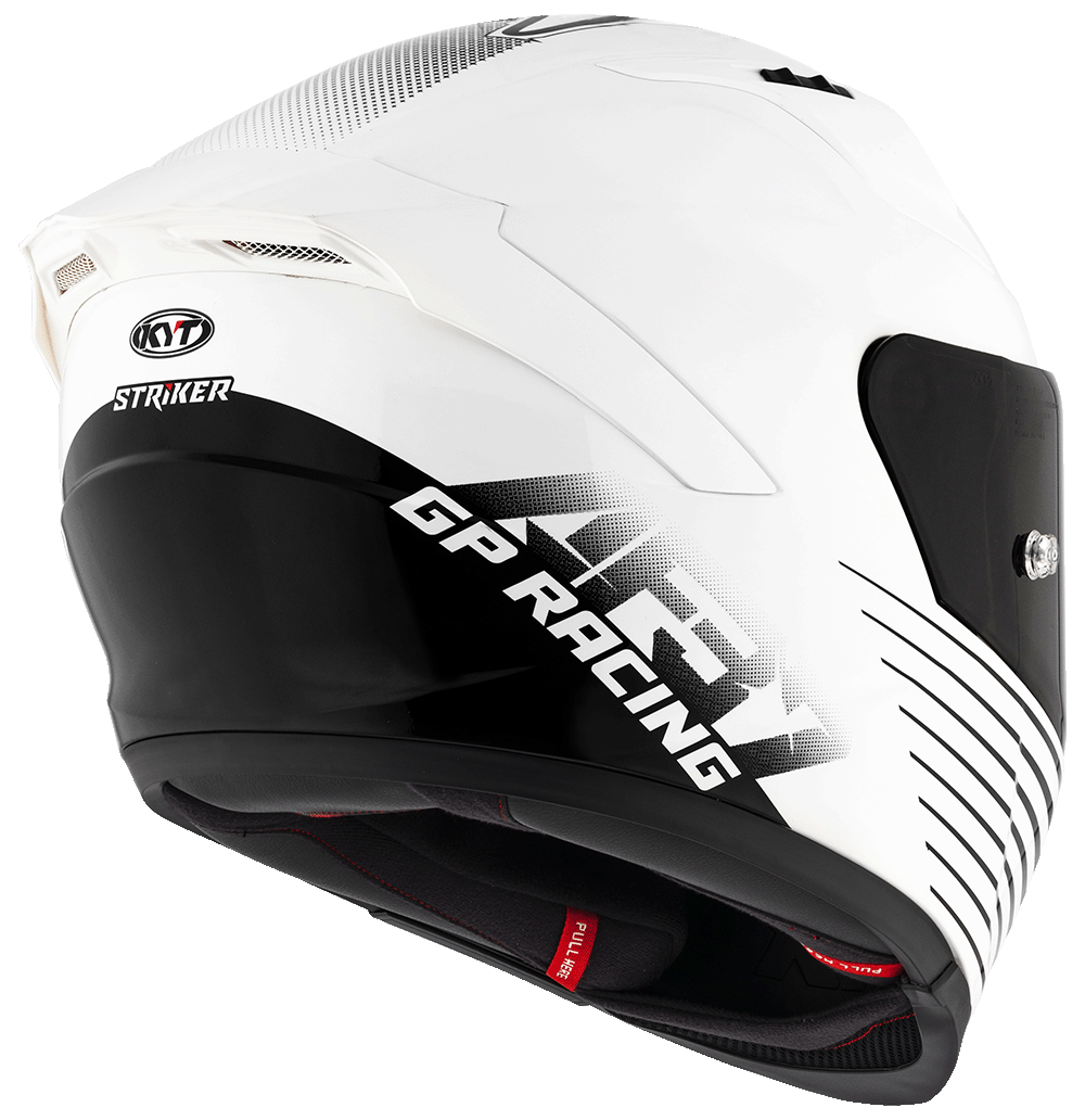 KYT Striker AF37 Livery White Black