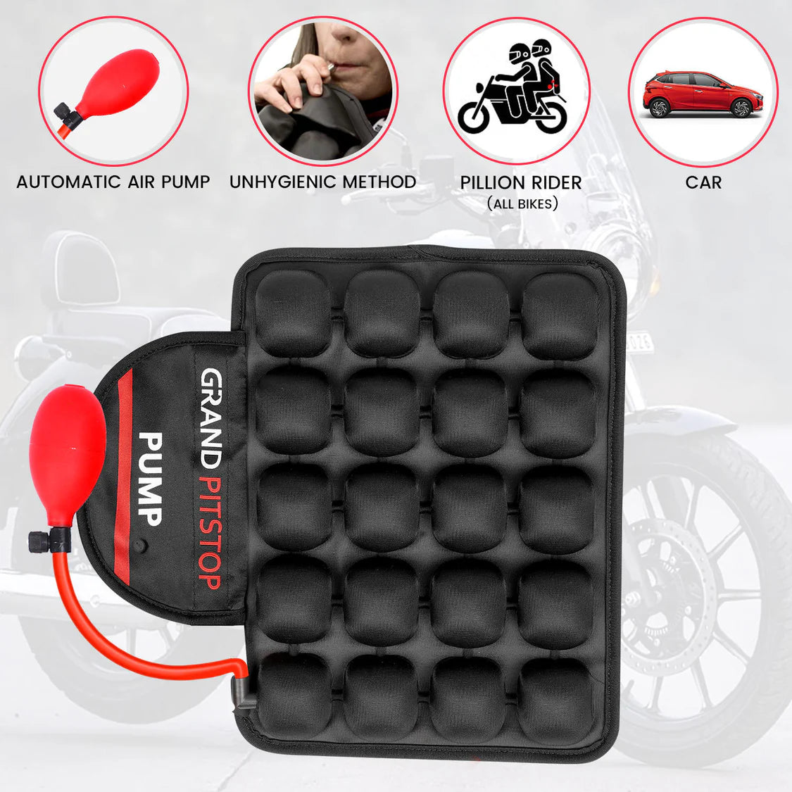 Air Bubble Airseat - Pillion with Pump