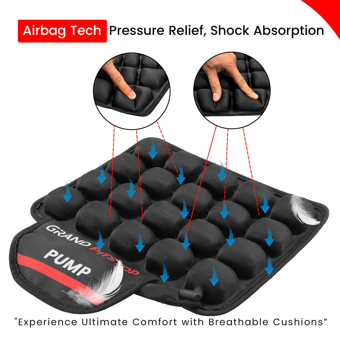 Air Bubble Airseat - Pillion with Pump