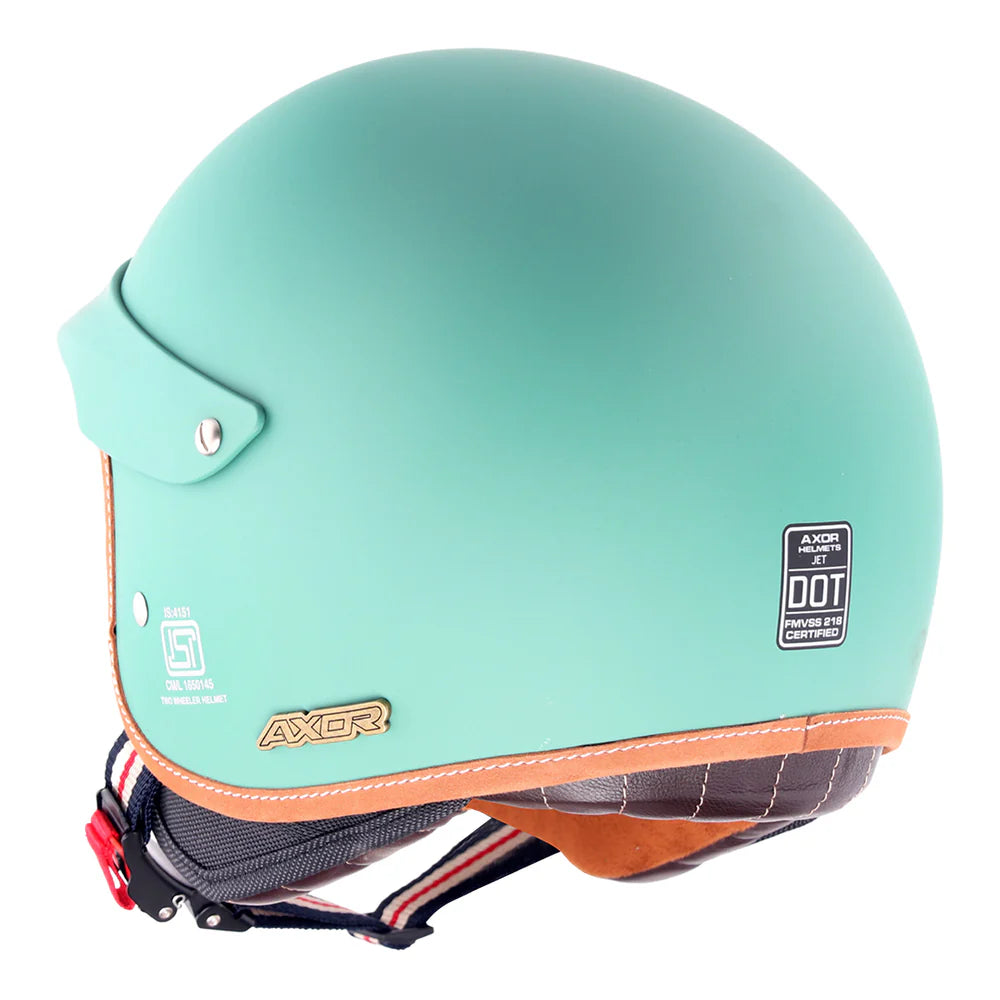 Retro Jet West Helmet with Peak