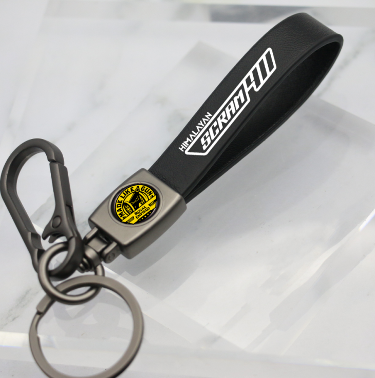 ROYAL ENFIELD HIMALAYAN SCARM 411 LEATHER KEY CHAIN