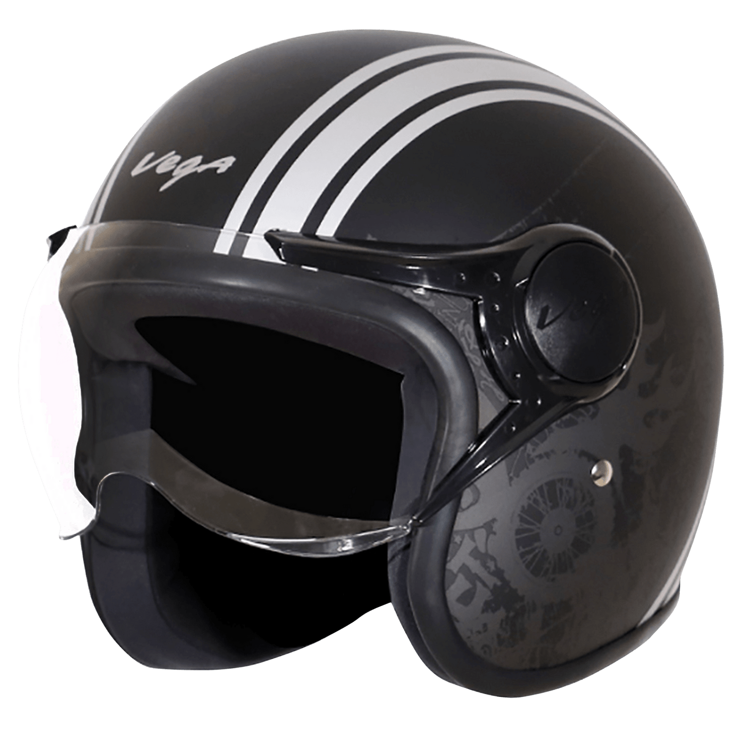 Jet Old School WVisor Helmet
