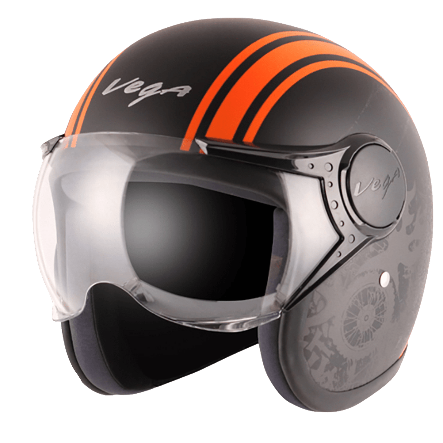 Jet Old School WVisor Helmet