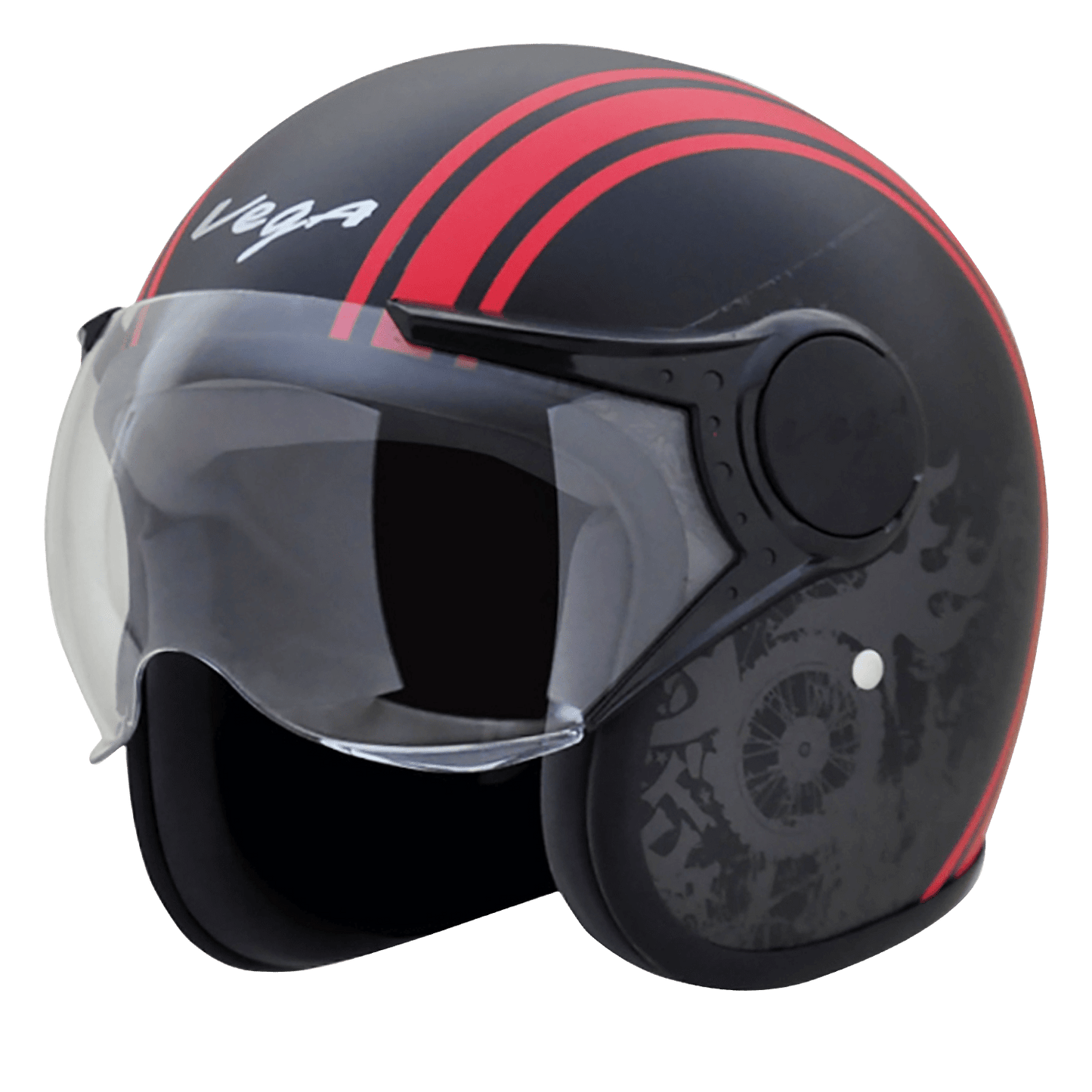 Jet Old School WVisor Helmet