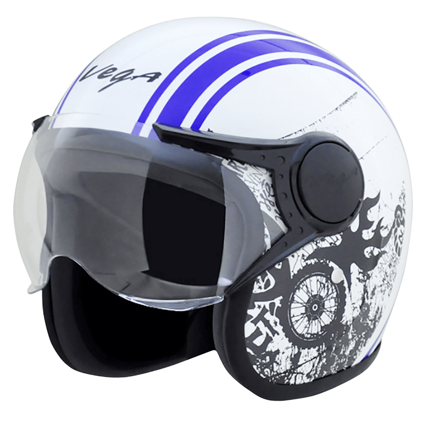 Jet Old School WVisor Helmet