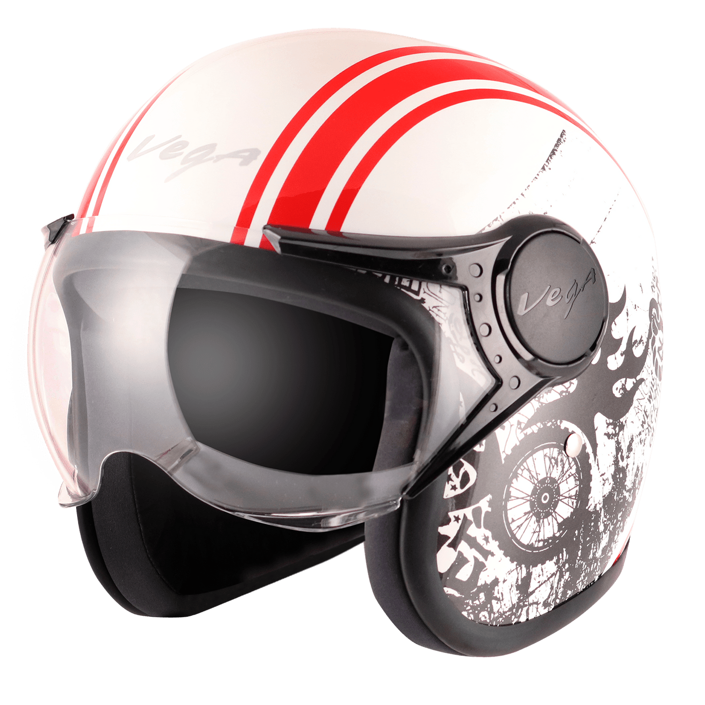 Jet Old School WVisor Helmet