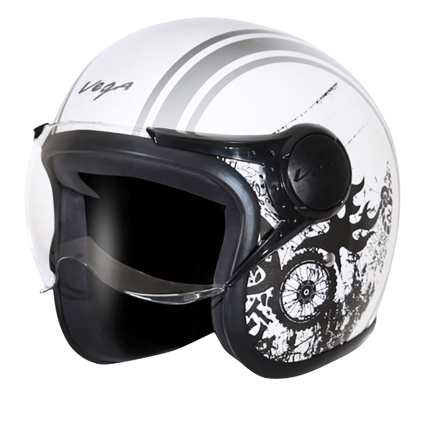 Jet Old School WVisor Helmet
