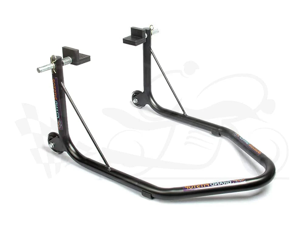 Non-Dismantable Universal Rear Paddock Stand with Skate Wheels