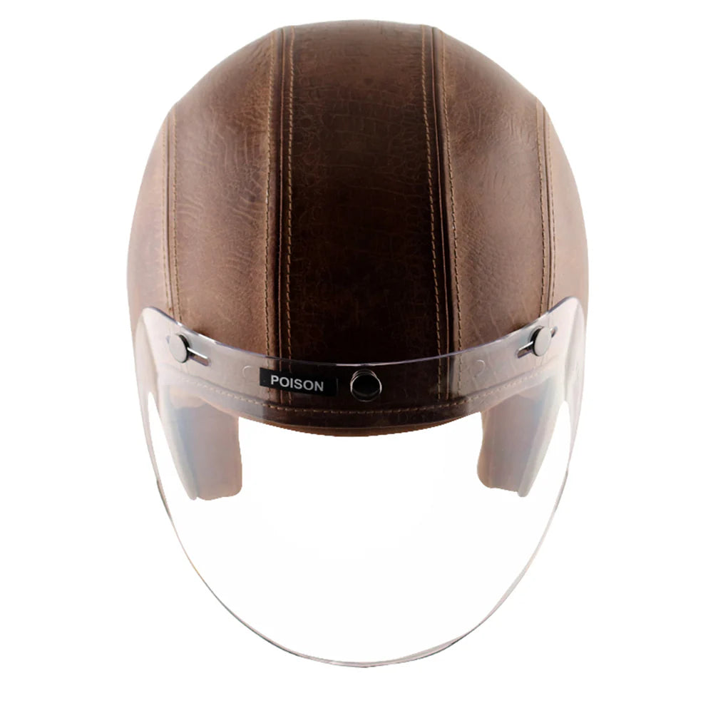Axor Retro Jet Leather Helmet