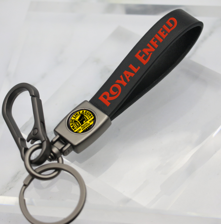 ROYAL ENFIELD LEATHER KEY CHAIN