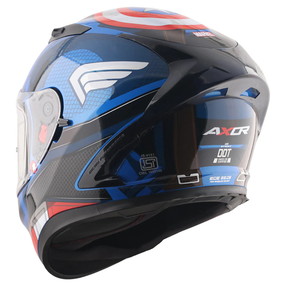 Street Marvel Captain America Helmet