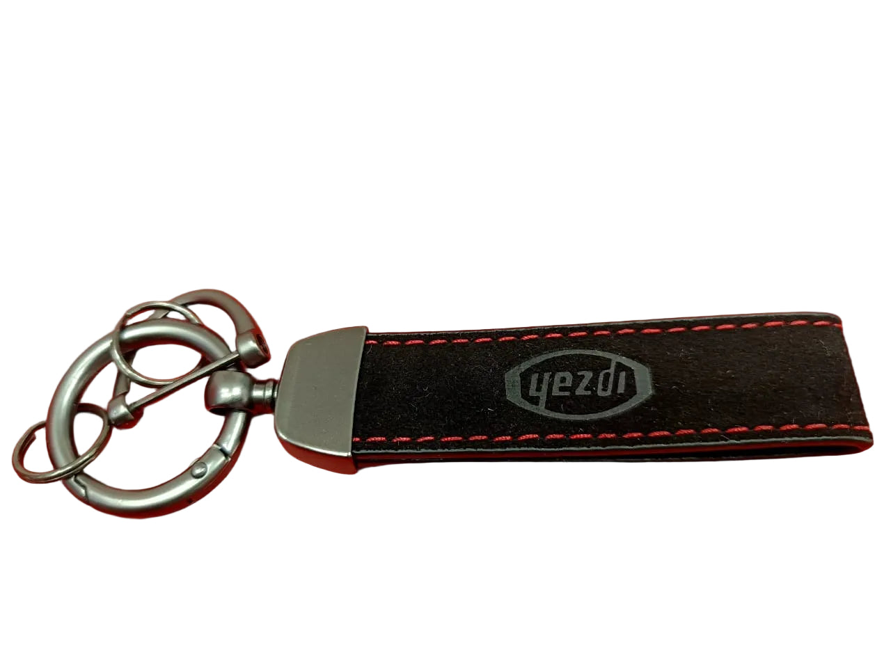 YEZDI BLACK SUEDE LEATHER KEYCHAIN