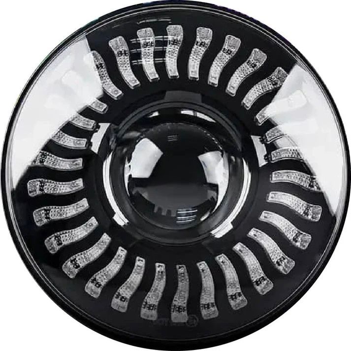 HJG 7 Inch White LED Headlight Chakra