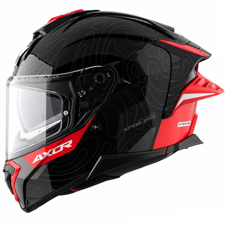 Axor Brutale Airwaves Full Face Helmet with Dual Spoilers