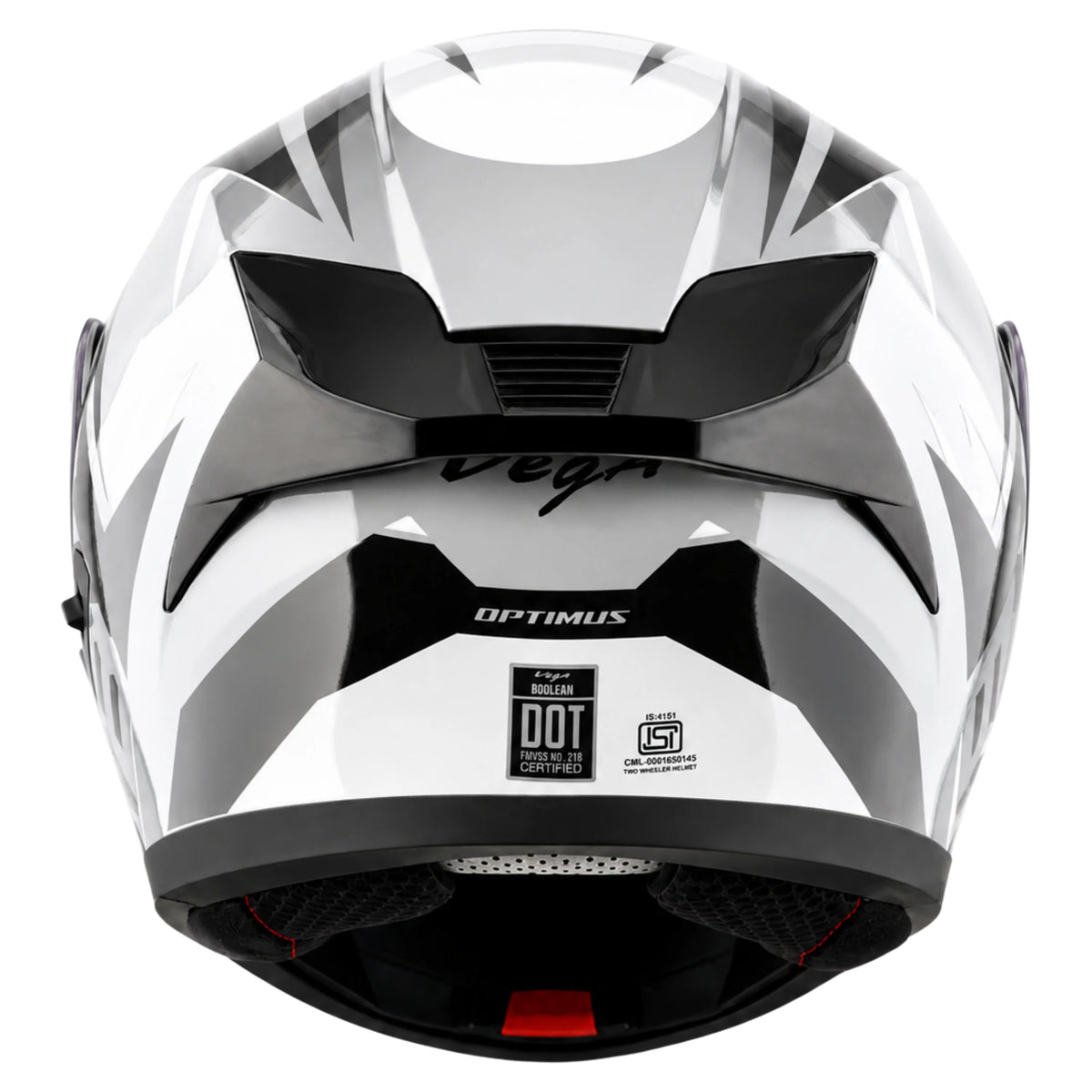 Vega Boolean Optimus Flip-up Helmet with spoiler