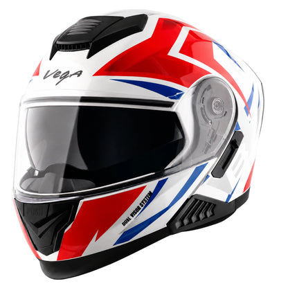 Vega Boolean Optimus Flip-up Helmet with spoiler