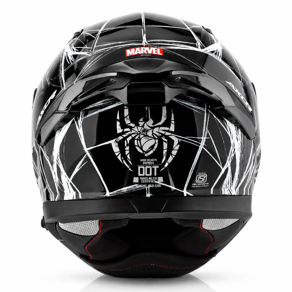 Axor Apex Marvel Spider Man Edition Full-Face Helmet With Spoiler