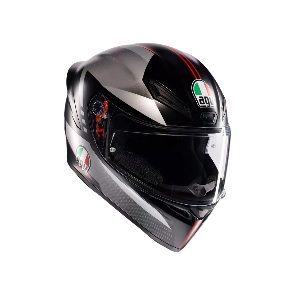 AGV K1 S LAP MATT BLACK/GREY/RED
