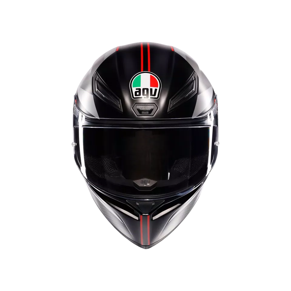 AGV K1 S LAP MATT BLACK/GREY/RED