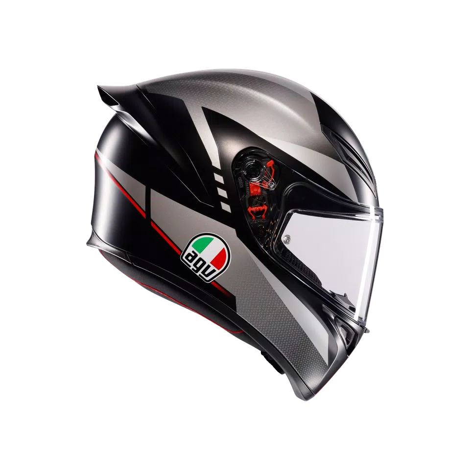 AGV K1 S LAP MATT BLACK/GREY/RED