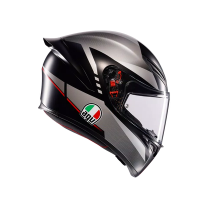AGV K1 S LAP MATT BLACK/GREY/RED