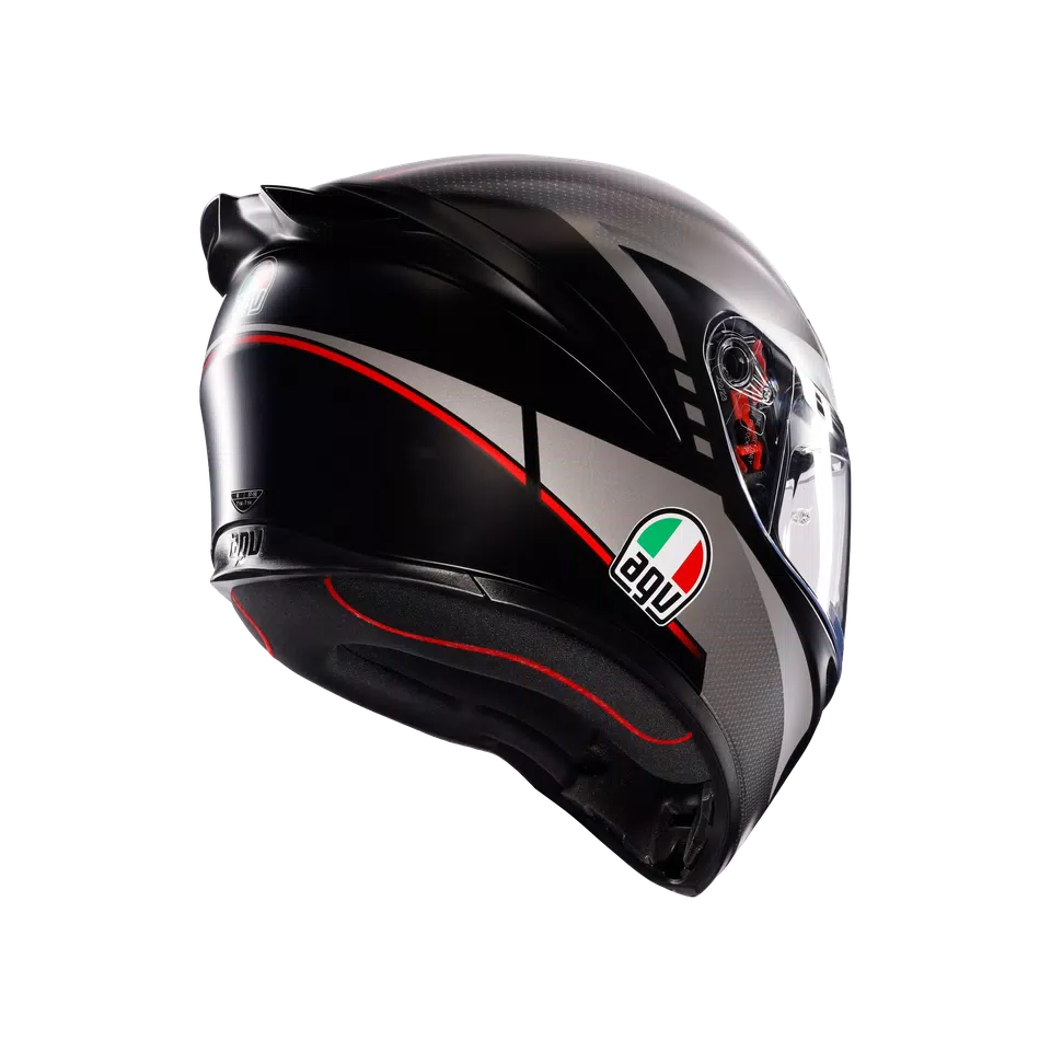 AGV K1 S LAP MATT BLACK/GREY/RED
