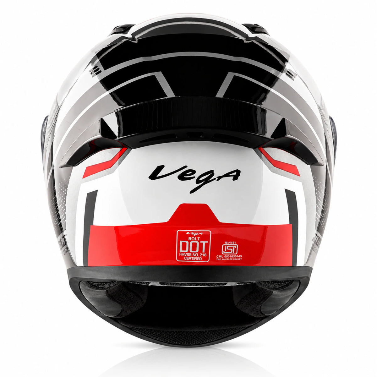 Vega Bolt Classy Helmet With Spoiler