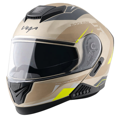 Vega Boolean Shadow Flip up Helmet with spoiler