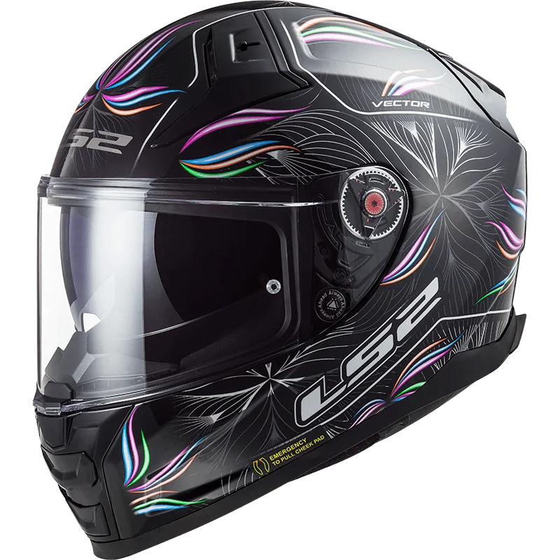 FF811 VECTOR II TROPICAL GLOSS BLACK WHITE