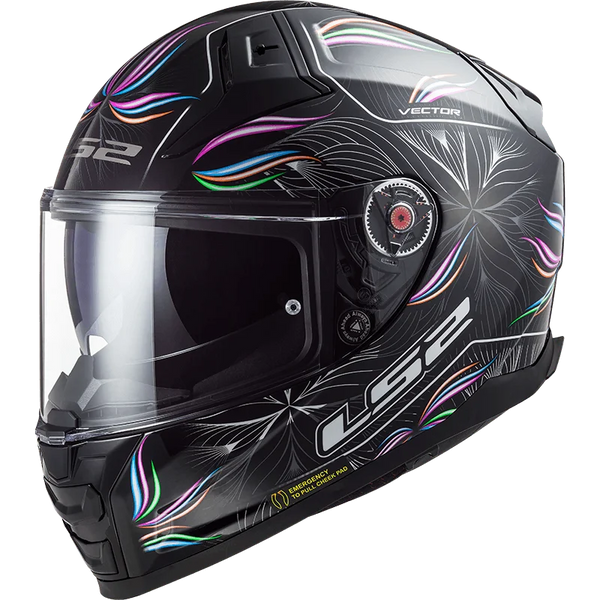 FF811 VECTOR II TROPICAL GLOSS BLACK WHITE
