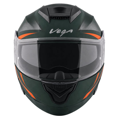 Vega Boolean Optimus Flip-up Helmet with spoiler