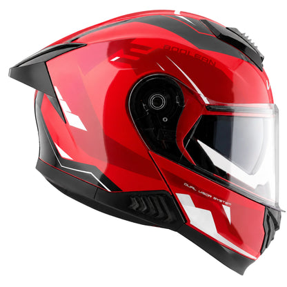 Vega Boolean Shadow Flip up Helmet with spoiler