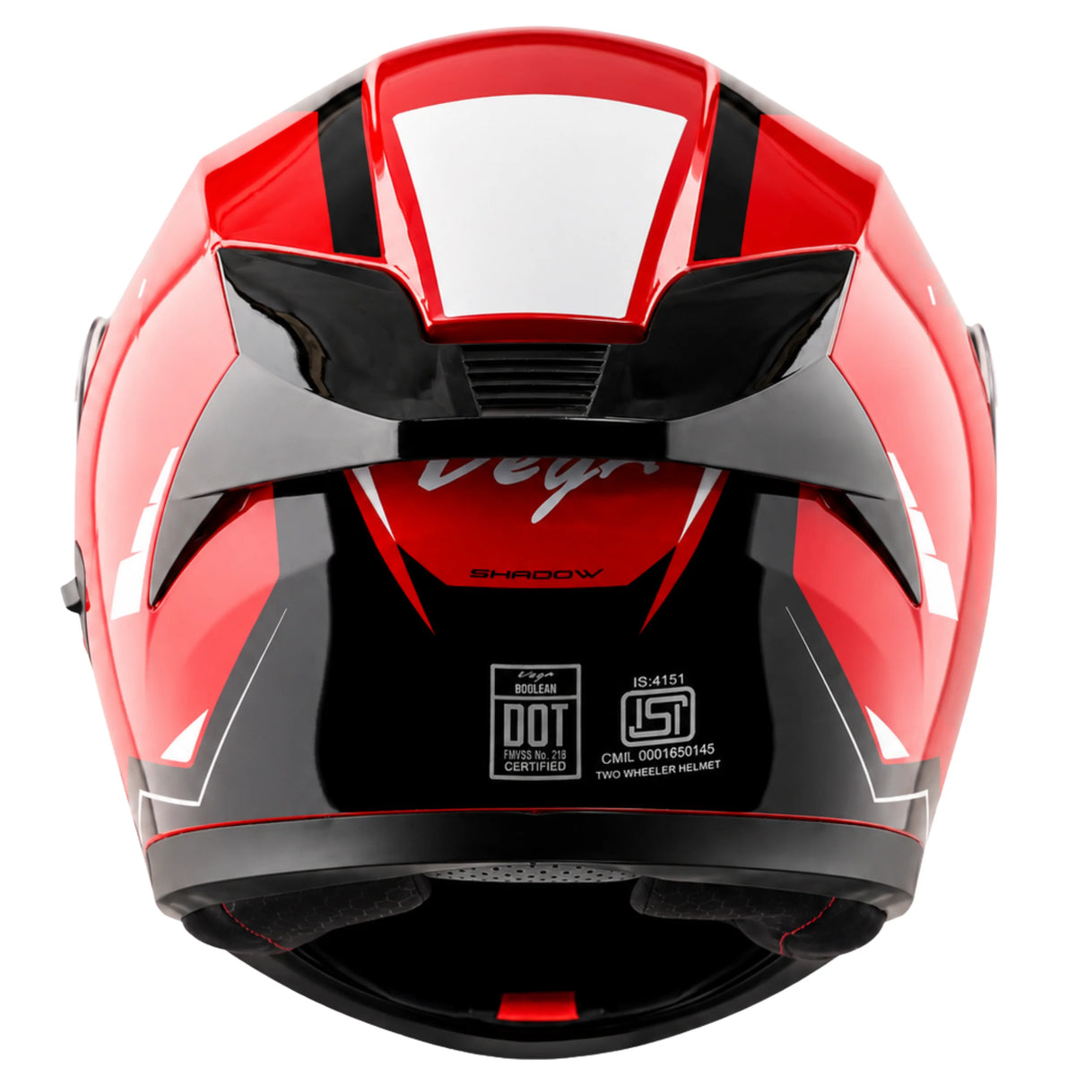 Vega Boolean Shadow Flip up Helmet with spoiler