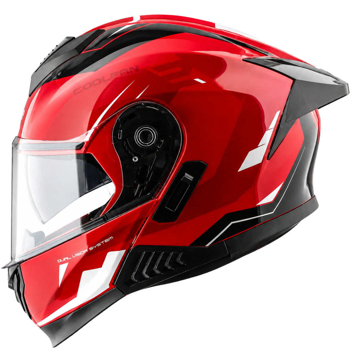 Vega Boolean Shadow Flip up Helmet with spoiler