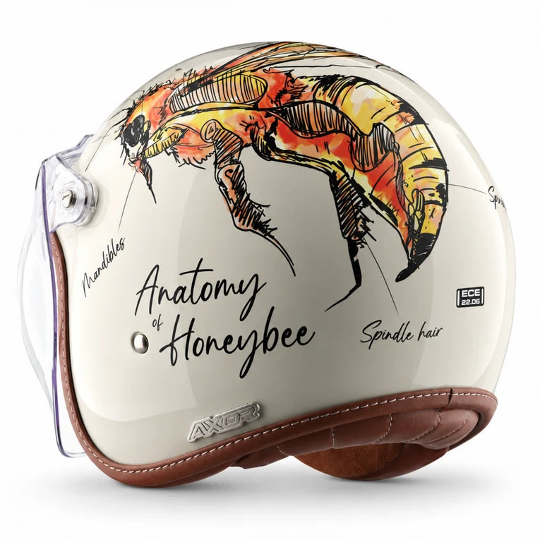Axor Retro Jet Bee Open Face Helmet