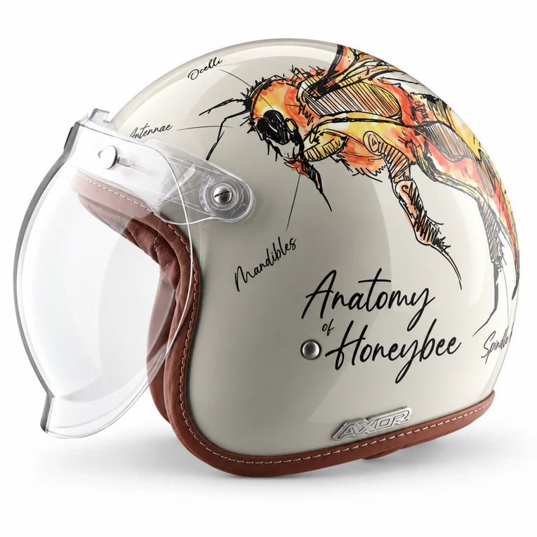 Axor Retro Jet Bee Open Face Helmet