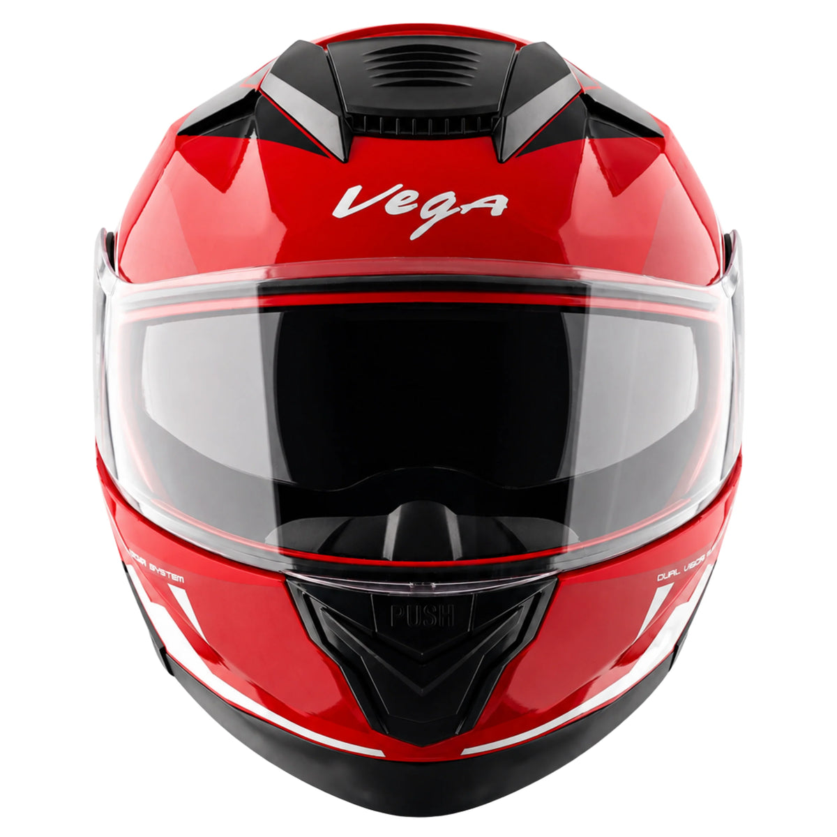 Vega Boolean Shadow Flip up Helmet with spoiler