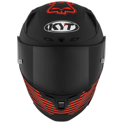 KYT Striker AF37 Livery Matt Black Red