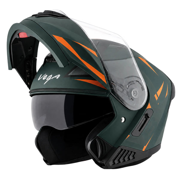 Vega Boolean Optimus Flip-up Helmet with spoiler