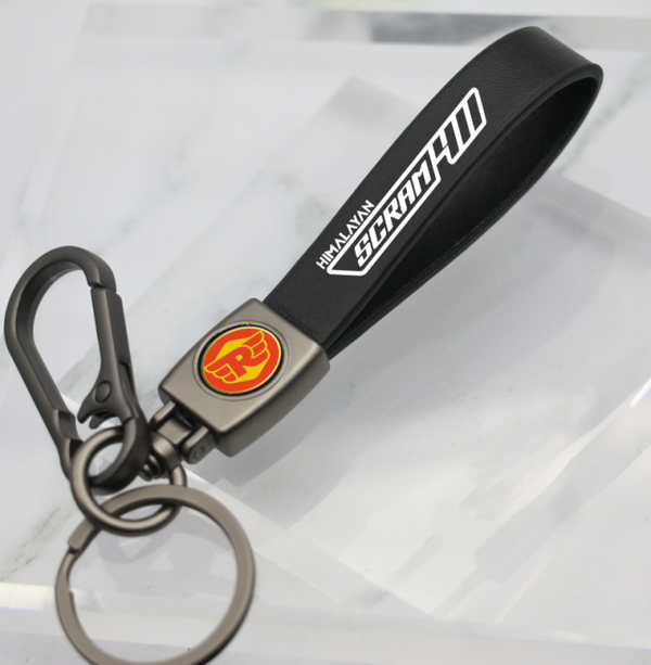 ROYAL ENFIELD HIMALAYAN SCARM 411 LEATHER KEY CHAIN