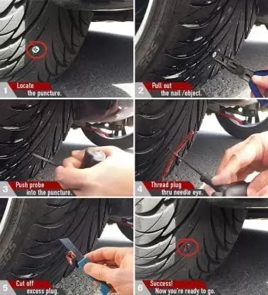 Puncture Repair Kit with Plier, Cutter