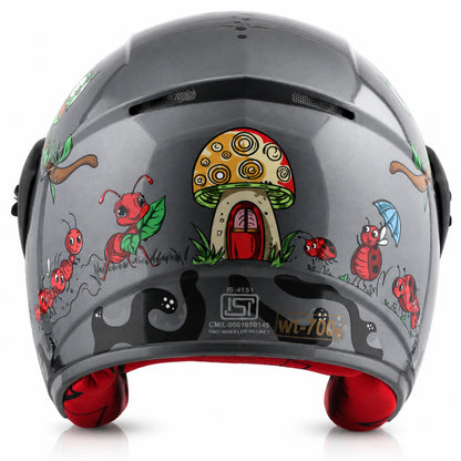 Buds Junior Ants Open Face Helmet