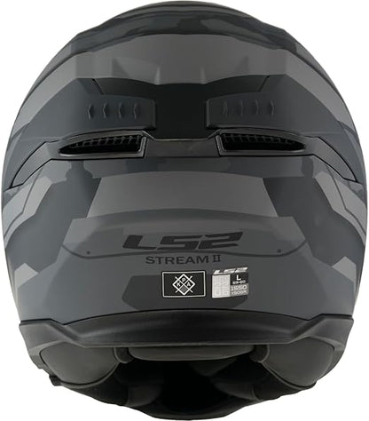 LS2 FF320 STREAM II SHADOW HELMET (Matt Titanium Grey)
