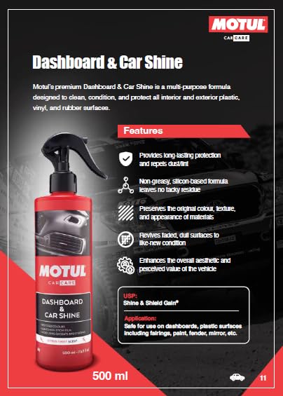 DASH BOARD &  CAR SHINE 500ML