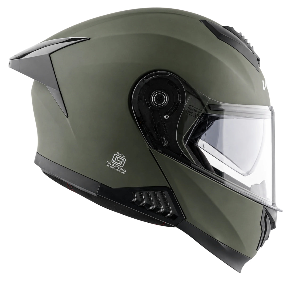 Vega Boolean Flip up Helmet with spoiler